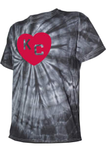 Kansas City Monarchs Black Heart Short Sleeve Fashion T Shirt