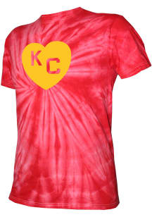 Kansas City Monarchs Red Heart Short Sleeve Fashion T Shirt