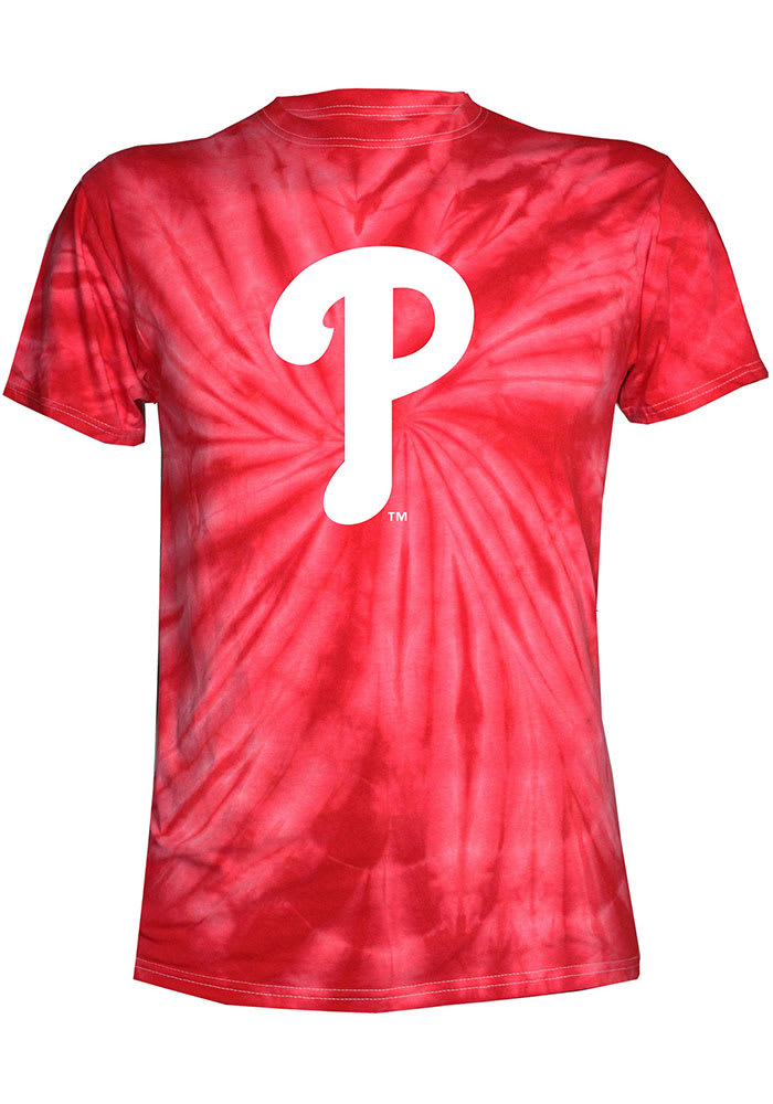 Philadelphia Phillies Womens Tie Dye T-Shirt - Red