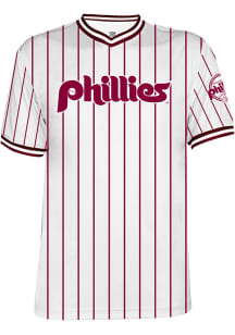 Philadelphia Phillies Mens Replica Big Logo Jersey - White
