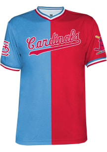 St Louis Cardinals Mens Replica Big Logo Jersey - Light Blue