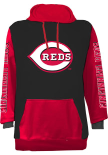Cincinnati Reds Mens Black Big Logo Fashion Hood