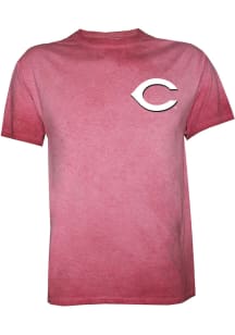 Cincinnati Reds Red Crystal Wash Short Sleeve Fashion T Shirt