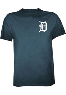Detroit Tigers Navy Blue Crystal Wash Short Sleeve Fashion T Shirt