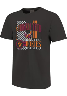 Virginia Tech Hokies Graphite Vintage Hokies Short Sleeve T Shirt