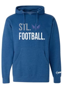 St Louis Battlehawks Mens Blue City Football Fashion Hood
