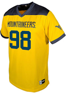 Brandon Caesar  Genuine Collective West Virginia Mountaineers Gold Football NIL Football Jersey