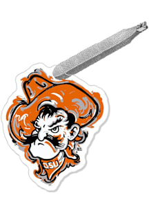 Oklahoma State Cowboys Justin Patten Mascot Ornament - Orange