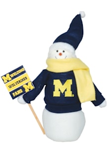 Michigan Wolverines 12in Snowman Decor