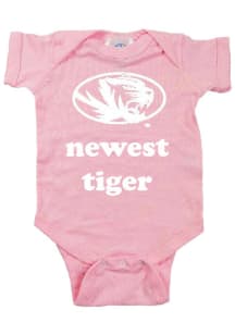 Missouri Tigers Baby Pink Newest Short Sleeve One Piece