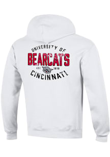 Champion Cincinnati Bearcats Mens White Vault Bearcat Long Sleeve Hoodie