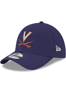 New Era Virginia Cavaliers Mens Navy Blue Team Classic 39THIRTY Flex Hat