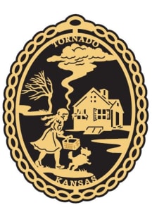 Wizard of Oz Oz tornado Ornament