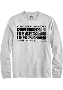 Summit Sportswear Big 12 White 2025 Cross Country Championships Long Sleeve T Shirt