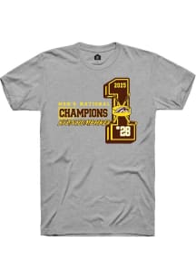Ryan Humphrey Rally Mens Grey Western Michigan Broncos NIL 2025 National Champions Player T Shirt