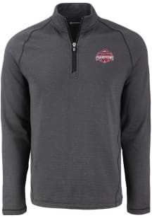 Mens Ohio State Buckeyes Black Cutter and Buck 2024 Football National Champion Pehastin Qtr Zip ..