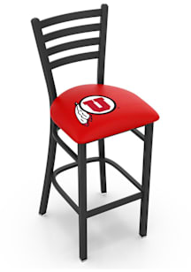 Utah Utes Stationary Pub Stool - Black