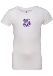 Girls K-State Wildcats White Summit Sportswear retro Short Sleeve T-Shirt
