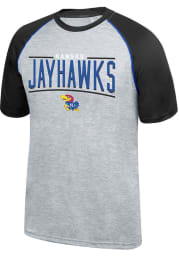 Top of the World Kansas Jayhawks Grey Elevate Tee Short Sleeve T Shirt