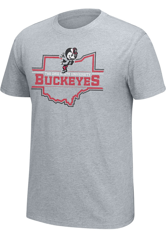 Top of the World Ohio State Buckeyes Grey Staple Short Sleeve T Shirt