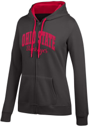 Top of the World Ohio State Buckeyes Womens Black Essential Applique Long Sleeve Full Zip Jacket