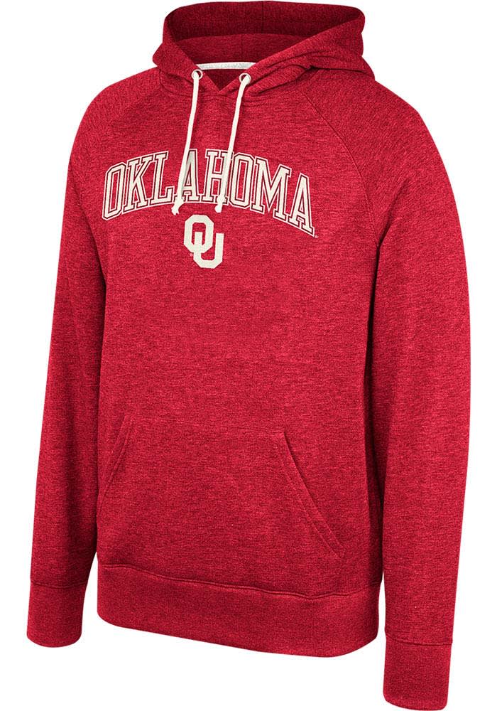 Nike Oklahoma Sooners Mens Crimson Club Fleece Football Long Sleeve Hoodie