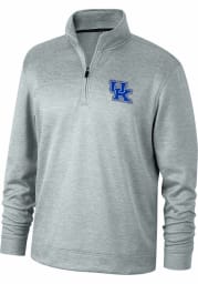 Kentucky Wildcats Mens Grey Ambush Long Sleeve 1/4 Zip Pullover