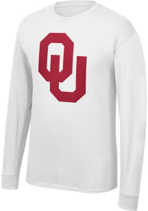 Oklahoma Sooners White Team Logo Long Sleeve T Shirt