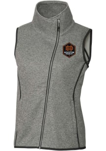 Cutter and Buck Houston Dynamo Womens Grey Mainsail Asymmetrical Vest