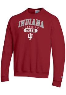 Mens Indiana Hoosiers Crimson Champion Class of 2028 Powerblend Crew Sweatshirt