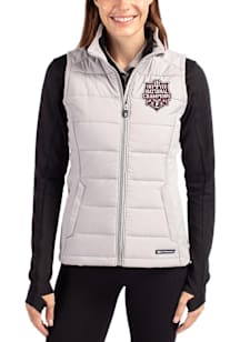 Cutter and Buck Indiana Hoosiers Womens Grey 2025 CFP National Champions Evoke Vest