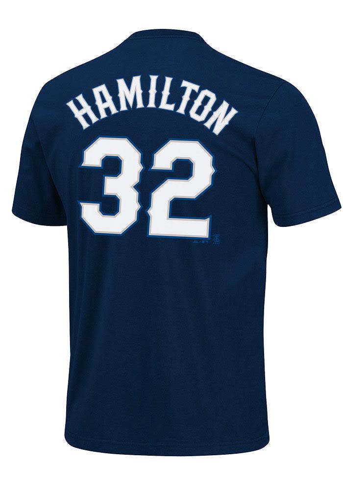 Josh Hamilton Texas Rangers Men's Red Roster Name & Number T-Shirt 