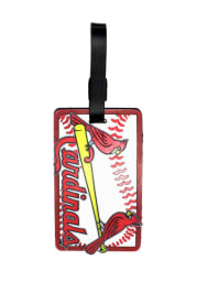 St Louis Cardinals White Rubber Luggage Tag