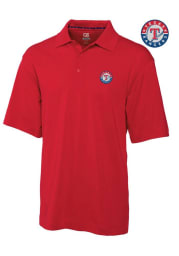 Cutter and Buck Texas Rangers Mens Red Championship Short Sleeve Polo