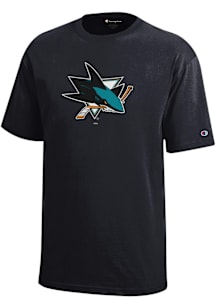 Champion San Jose Sharks Youth Black Core Short Sleeve T-Shirt
