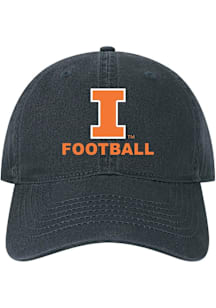 Illinois Fighting Illini Football Twill Adjustable Hat - Navy Blue