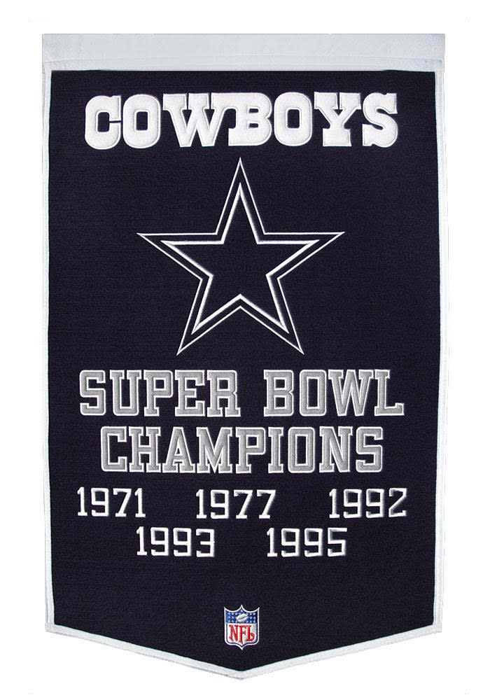 Dallas Cowboys Super Bowl Champs Dynasty Banner