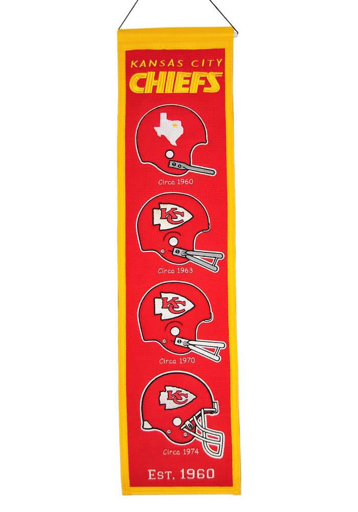 Kansas City Chiefs 8x32 Heritage Banner