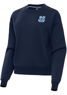 Antigua Coast Guard Womens Navy Blue Victory Crew Sweatshirt
