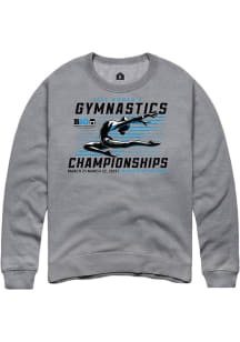 Mens Big Ten Grey Rally 2025 Womens Gymnastics Championships Crew Sweatshirt