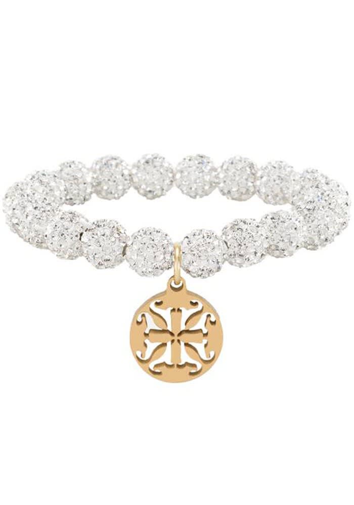 Local Gear White Charm Cuff Womens Bracelet 1110002