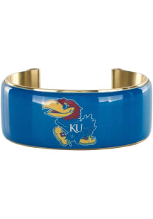 Kansas Jayhawks 1 Inch Cuff Womens Bracelet