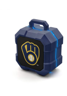 Milwaukee Brewers Navy Blue ShockBox LED Speaker