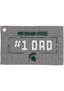 Ash Michigan State Spartans #1 Dad Waffle Golf Towel