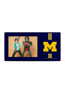 Yellow Michigan Wolverines Charging Frame Picture Frame