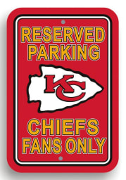 Kansas City Chiefs Reserved Parking Sign