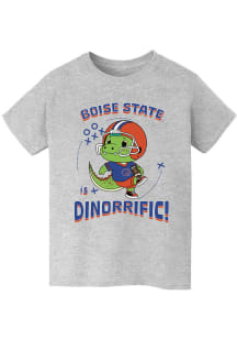 Vive La Fete Boise State Broncos Youth Grey Dino-Riffic Short Sleeve T-Shirt