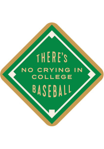 Baseball There's No Crying in Baseball Stickers - Green