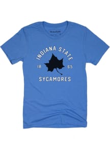 Homefield Indiana State Sycamores Blue Heathered Short Sleeve Fashion T Shirt