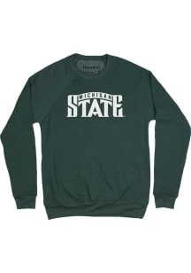 Homefield Michigan State Spartans Mens Green Team Name Long Sleeve Fashion Sweatshirt